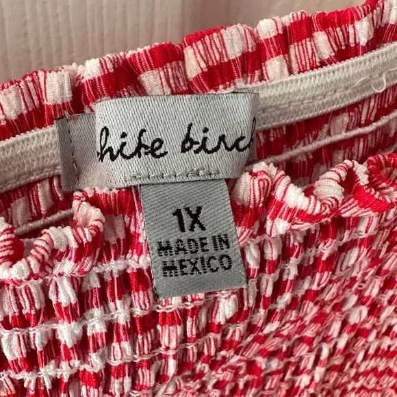 White Birch Red Gingham Tank Top - Valentine’s Day - Picture 4 of 5